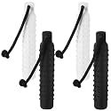 Blueweenly White and Black Dog Bumper Toy Training Dummy, 4 Pcs