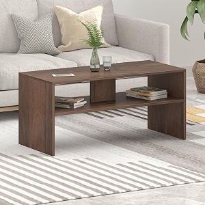 bluewud oliver engineered wood coffee center sofa teateapoy console table with storage for sofa set living room home hall brown maple