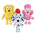 Bluey Friends 3 Pack Plush Toys, Lucky, Chloe and Coco
