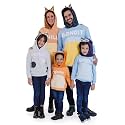 Bluey Matching Family Cosplay Fleece Hooded Sweatshirt