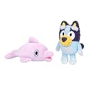 Bluey Plush Teddy and Grey Dancer 2-Pack, Soft Deluxe Fabric