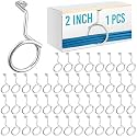 Blulu 1 Pack Bridle Rings for Low Voltage Wire and Cable 2 Inch Screw Mount Bridle Rings for Mount Cat 6 or Cat 7 Cable on Wood Concrete and Brick Surface