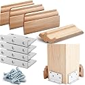 Blulu 1 Set 3-1/2" Newel Post Mounting Kit Deck Stair Floor Installation