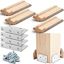 Blulu 1 Set 3" Newel Post Mounting Kit Deck Stair Floor Installation Kit