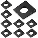 Blulu 10 Pcs 1/2" Square Beveled Washer