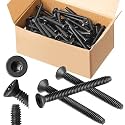 Blulu 100 Pcs 1/4-20 x 2-1/2" Self-Tapping Flat Head Trailer Deck Screws