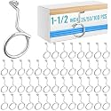 Blulu 100 Pcs Bridle Rings, 1-1/2 Inch Low Voltage Wire Cable Rings