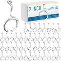 Blulu 100 Pcs Bridle Rings, 2 Inch Low Voltage Wire Cable Rings