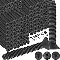 Blulu 150 Pack 5/16-18 x 2-1/2" Flat Head Self Tapping Trailer Deck Screws