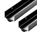 Blulu 2 Pack 36" Aluminum Door Bottom Shoe, U-Shaped Sweep with Vinyl Seal