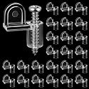 Blulu 24 Pack 3/8 in Nylon Window Screen Clip with Screws