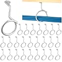 Blulu 25 Pcs Bridle Rings, 2 Inch Low Voltage Wire Cable Rings