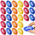 Blulu 30 Pack Mini Footballs Foam Sports Balls Bulk 2.17" for Kids Adult