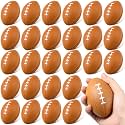 Blulu 30 Pack Mini Footballs Foam Sports Balls Bulk 3.35" for Kids Adult
