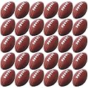 Blulu 30 Pack Mini Footballs Foam Sports Balls Bulk 2.17" for Kids Adult