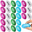 Blulu 30 Pack Mini Footballs Foam Sports Balls Bulk 2.17" for Kids Adult