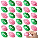 Blulu 30 Pack Mini Footballs Foam Sports Balls Bulk 2.17" for Kids Adult