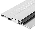 Blulu 36" 7 13/16" Aluminum Exterior Door Threshold Swing Threshold Heavy Duty Aluminum Door Sill Pan for Weatherproof &amp; Easy Install for Residential/Commercial Use (Silver)