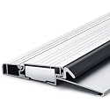Blulu 36" Aluminum Exterior Door Threshold 5 5/8" Outdoor Swing Threshold Heavy Duty Adjustable Aluminum Door Sill Pan for Weatherproof &amp; Easy Install for Residential/Commercial Use, Silver (1 Pcs)