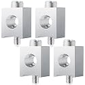 Blulu 4 Pieces Neutral Ground Lugs 4-2/0, Aluminum Breaker Lug Kit