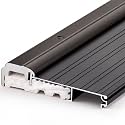 Blulu 48" Aluminum Exterior Door Threshold 5 5/8" Swing Threshold Black Heavy Duty Aluminum Door Sill Pan for Weatherproof & Easy Install for Residential/Commercial Use (1 Pcs)