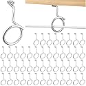 Blulu 50 Pcs Bridle Rings, 1-1/2 Inch Low Voltage Wire Cable Rings