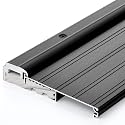 Blulu 6 9/16" Wide X 36" Aluminum Exterior Door Threshold Swing Threshold Heavy Duty Aluminum Door Sill Pan for Weatherproof & Easy Install for Residential/Commercial Use (Black,1 Pcs)