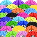Blulu13 Inch Large Folding Fans for Line Dancing, Classic Color, 30 Pcs