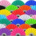 Blulu13 Inch Large Folding Fans for Line Dancing, Classic Color, 24 Pcs