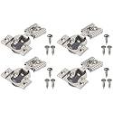 Blum Compact BLUMOTION Hinge (2 Kits), 1/2" Overlay, 105° Opening Angle, Steel, Integrated Soft-Close Hinges for Face Frame Cabinets