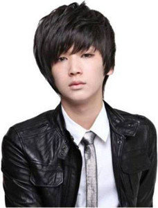 blushia medium hair wig men