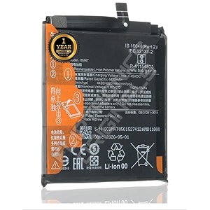 bm4t battery for mi 10x pro 5g battery with 1 year warranty c158