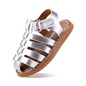 BMCiTYBM Baby Boy Girl Closed Toe Sandals Infant Summer First Walking Shoes Non-Slip Fisherman Sandals 6 9 12 18 24 Months
