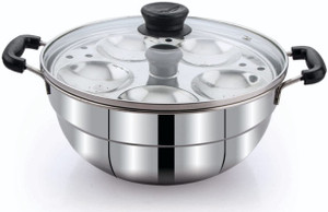 bms lifestyle induction  standard idli maker 2 plates 10 idlis 