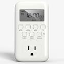 BN-LINK Digital Outlet Timer for Light, 7 Days Programmable Timer for Lamps