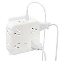 BN-LINK Multi Plug Outlet Extender with 8 Outlets 3 USB Ports (1 USB C), Surge Protector 800 Joules, 4-Sided Multiple Plug Expander Outlet Splitter for Home, Office, 15A/1875W, White