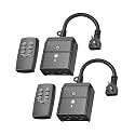 BN-LINK Outdoor Timer for Lights, 100FT Remote Control
