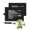 BN-LINK Reptile Heat Pad 6"X8" 8W for 10-20gal Under Tank Terrarium Heating Mat Waterproof for Turtle, Lizard, Frogs, Snake, Hermit Crab 2 Pack
