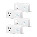 BN-LINK WiFi &amp; Bluetooth Smart Plug, Heavy Duty Smart Timer Outlet Works with Alexa &amp; Google Home Assistant, Remote &amp; Group Control, No Hub Required, ETL &amp; FCC Certified, 2.4GHz WiFi Only, 4 Pack