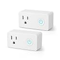 BN-LINK WiFi Heavy Duty Smart Plug Outlet, No Hub Required with Timer Function, White, Compatible with Alexa and Google Assistant, 2.4 Ghz Network Only (2 Pack)
