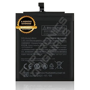 bn34 battery for redmi 5a  5a  mcg3b  mci3b  battery with 6 month warranty  a0000101