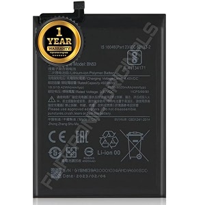 bn53 battery for redmi note 9 pro m2003j6b2g battery with 1 year warranty  f186
