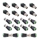 BNC to Cat5e Adapter Male Connectors and Solderless Female Video Balun Connector,Screw Camera Terminal Plug for CCTV Surveillance Cable Ethernet Speaker,Lkelyonewy