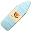 BNDX 18"x49" Ironing Board Cover for Mom – Green Stripes, Thick Padding with Bongee Cord &amp; Dual Buckles, Stain &amp; Scorch Resistant, Easy Installation