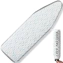 BNDX Ironing Board Cover with Padding for College Students - 15x54 Inch Thick 2 Click Buckles Household Moms Bedrooms, High Heat Resistance Eco-Friendly Material Easy-to-Use - Verdant Calm