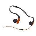 Bone Conduction Wired Headset Voice Control for Running Outdoor Sport Orange