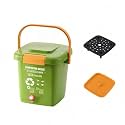 Bnf® Easy-to-Use Compost Bin with Lid and Spigot Odor-Control Compost Container with Tap Indoor Bokashi Fermenter with Spigot Countertop for Gardeners, Homeowners, Balcony, Kitchen Compost Bin