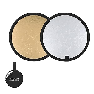 bnfmini light reflectors round 12 inch 30cm gold for travel photography filmcameras amp photolighting amp studiolight controls amp modifiers package includes1 piece mini light reflector