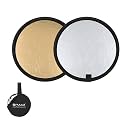 BNF®Mini Light Reflectors Round 12 inch 30cm Gold for Travel Photography Film|Cameras & Photo|Lighting & Studio|Light Controls & Modifiers |Package Includes:1 Piece Mini Light Reflector