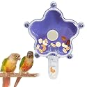 BNOSDM Bird Foraging Toys Cockatiel Foraging Wheel Parrot Cage Spinning Toys Parakeet Enrichment Puzzle Feeder Toy for Budgies Lovebirds Canaries (Purple)